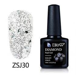 Гел Лак Диамантено Брокатен 10ml ZSJ30 - GC090 Elite99